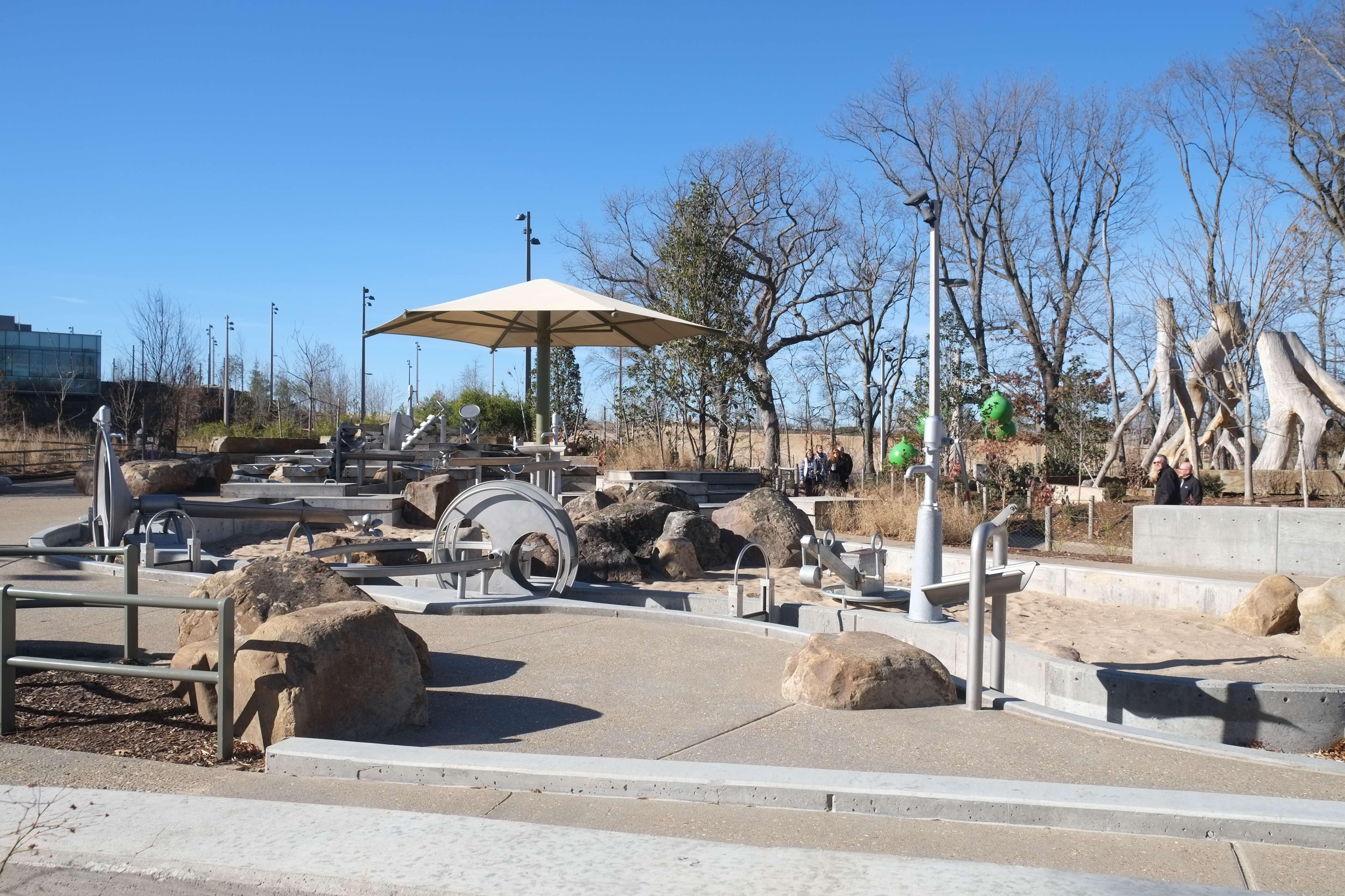 The Gathering Place park on the Arkansas River in Tulsa, Oklahoma, a world-class free public park
