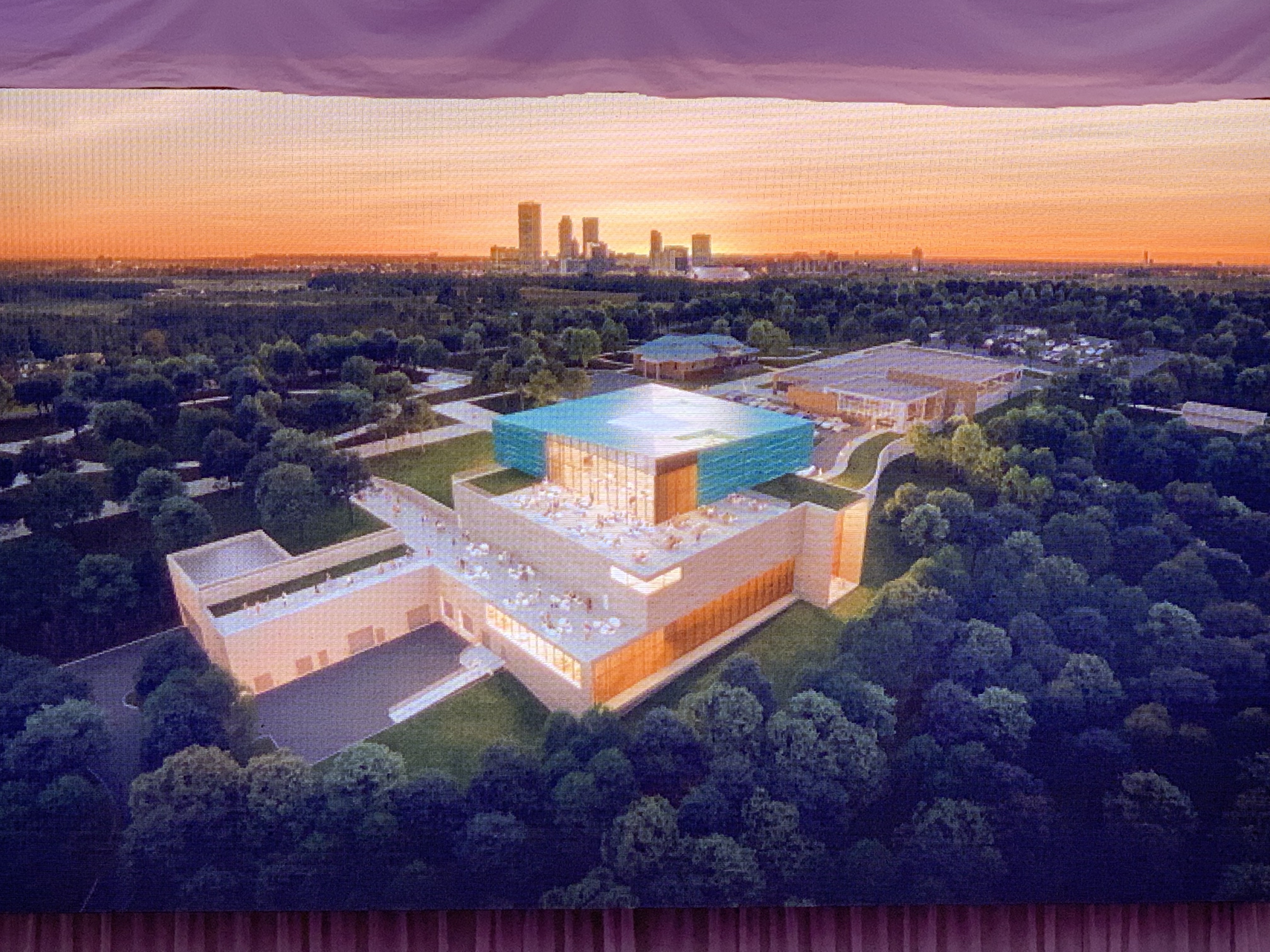 Rendering of the new Gilcrease Museum building in Tulsa, Oklahoma