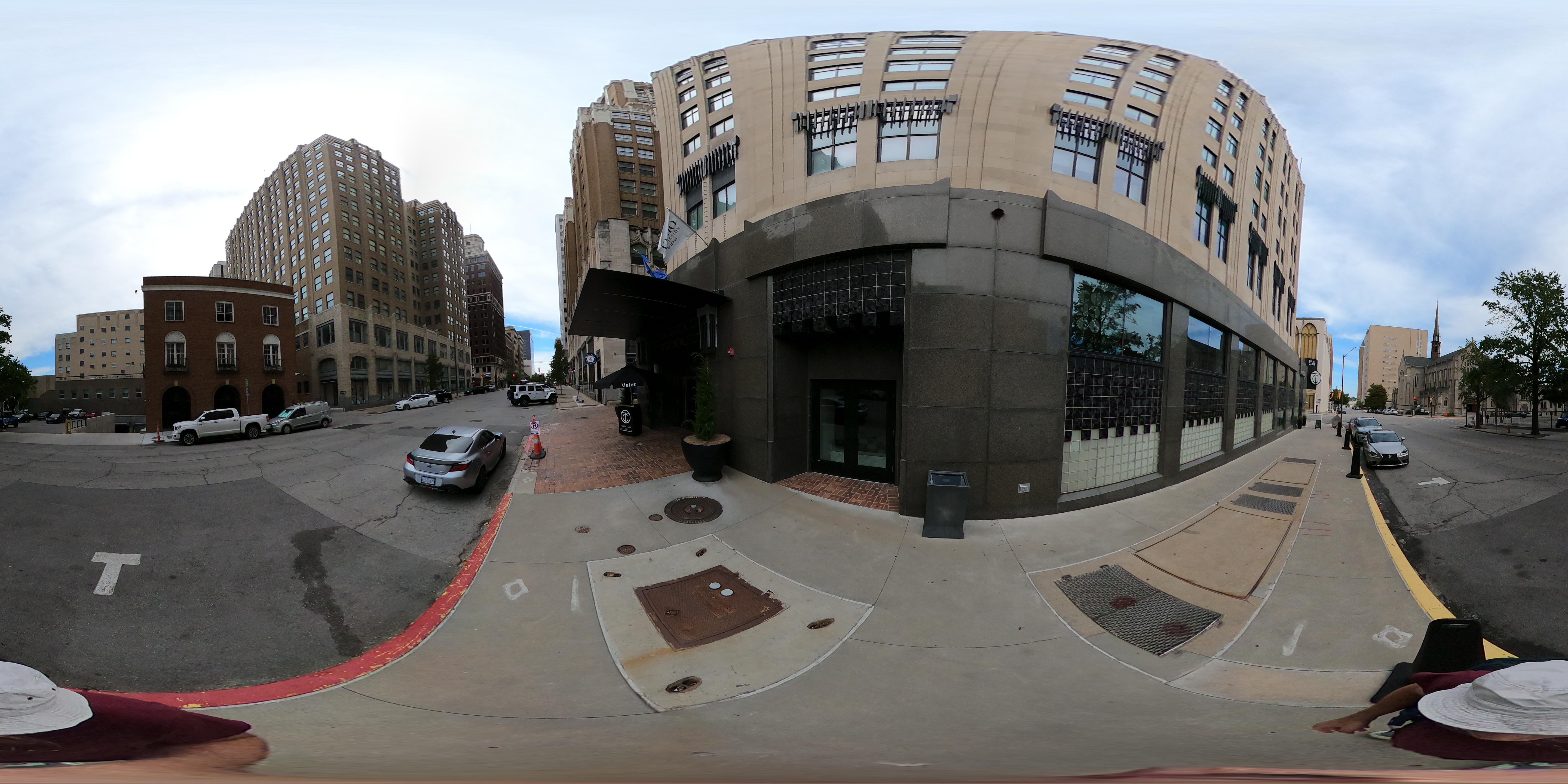 The Tulsa Club building exterior, designed by Bruce Goff in 1927, now the Tulsa Club Hotel